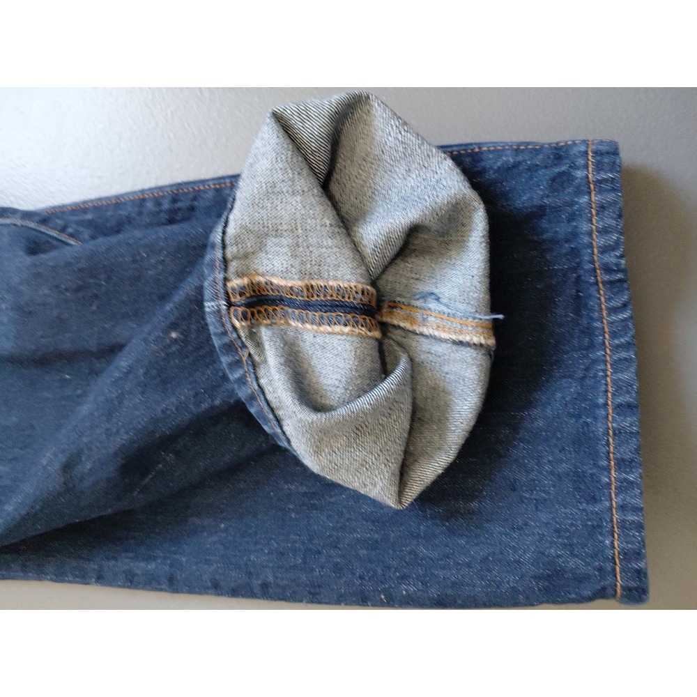 VTG Levi's 501xx Shrink to Fit Jeans 36x30 Raw Denim Mexico 2000s Dark Wash Y2K - Picture 16 of 16